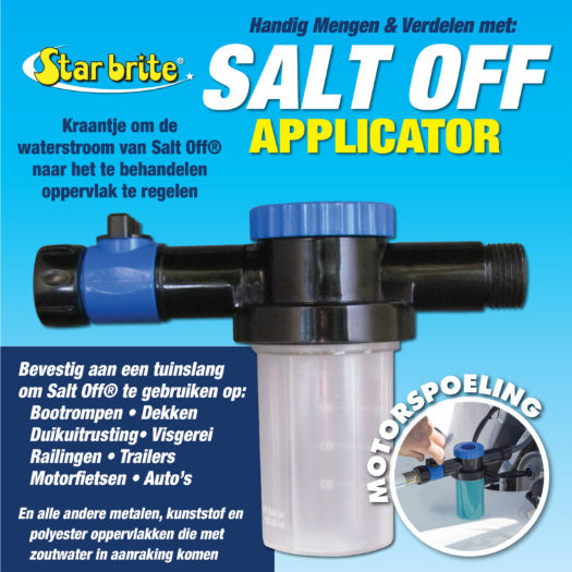 Salt Off applicator set motor spoeling engine flush zout motor onderhoud StarBrite JETSKI STORE